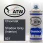 Preview: Chevrolet, Shadow Gray (Interior), 821: 400ml Sprühdose, von ATW Autoteile West.